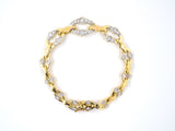 71808 - Circa 2000 "Deakin & Francis" English Gold Diamond Link Bracelet