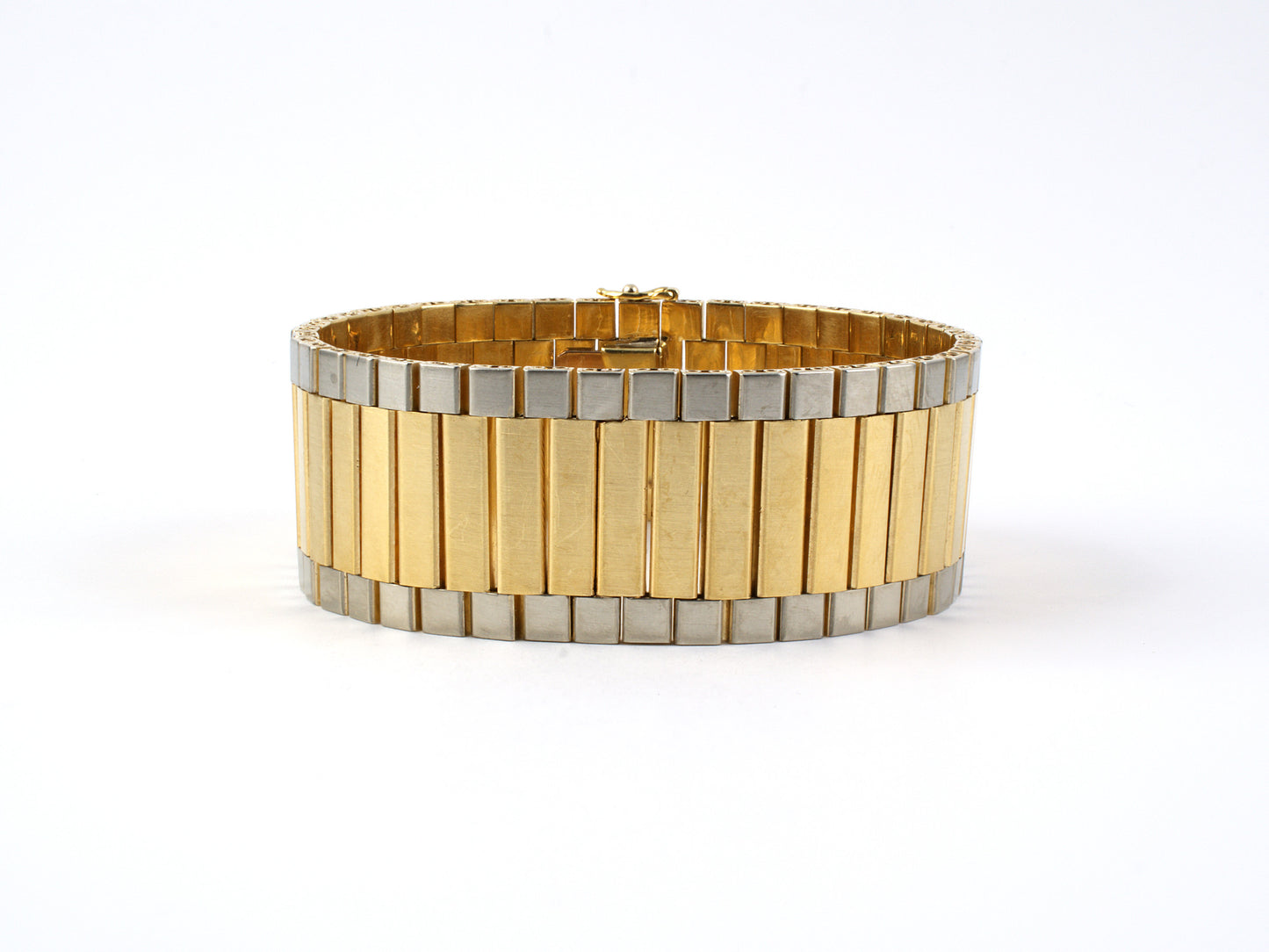 72018 - Gold French Brick Bracelet