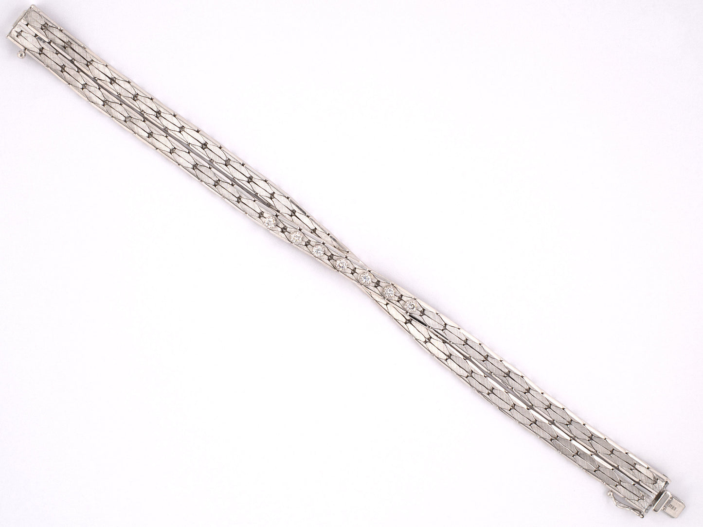 72111 - SOLD - Uno A Erre Gold Diamond Bracelet