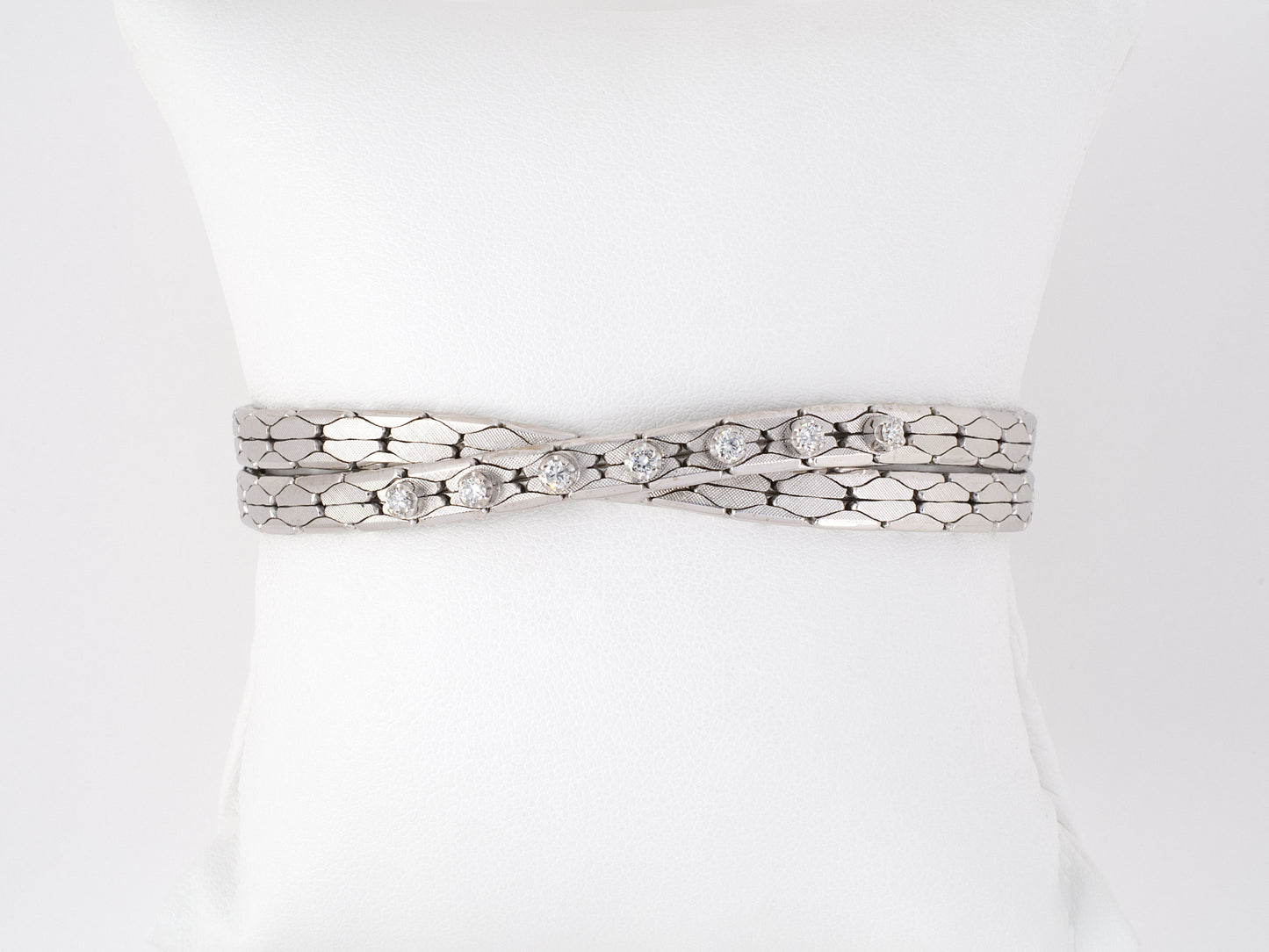 72111 - SOLD - Uno A Erre Gold Diamond Bracelet