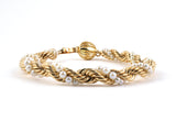 72163 - SOLD - Gold Akoya Pearl Rope Bracelet