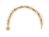 72163 - SOLD - Gold Akoya Pearl Rope Bracelet