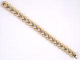 72201 - Gold Diamond Herringbone Link Bracelet