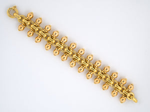 72371 - Omar Torres Gold Ball Wide Bracelet