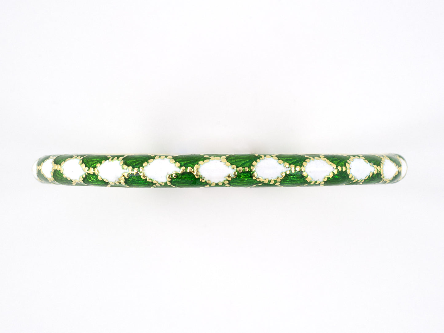 72384 - Tiffany Gold Enamel Bangle Bracelet