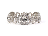 72443 - Art Deco Waslikoff Platinum GIA Diamond Bracelet