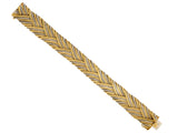 72662 - Buccellati Fiammato Gold Woven Herringbone Bracelet