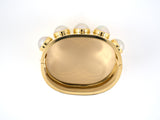 72666 - SOLD - Circa 2000 Tiffany Paloma Picasso Gold Hinged Cuff Bangle Bracelet