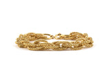 72790 - Gold Twisted Oval Bracelet