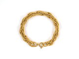 72790 - Gold Twisted Oval Bracelet