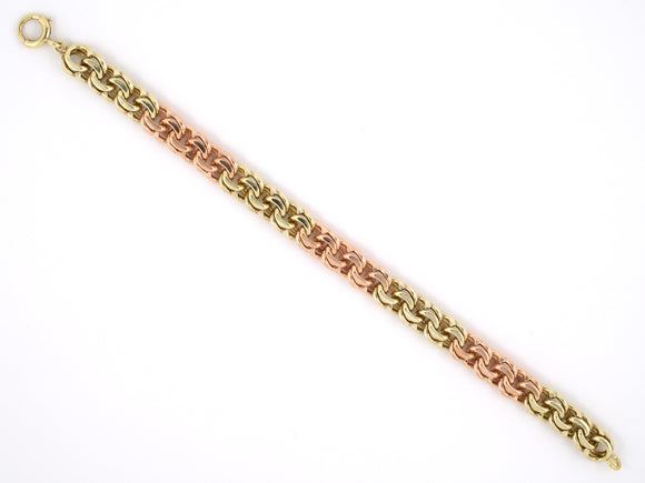 72802 - Retro Gold Curb Link Bracelet