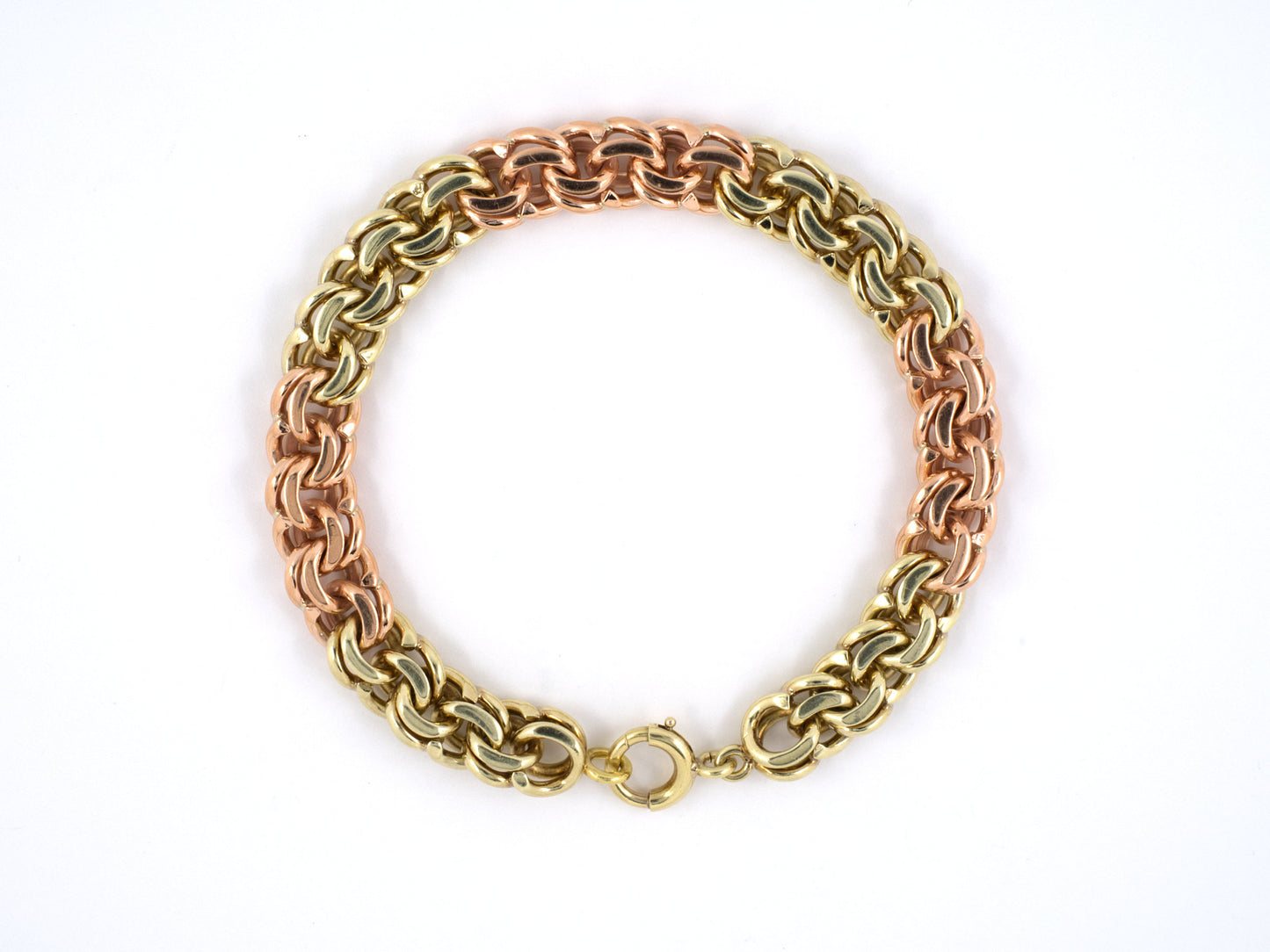72802 - Retro Gold Curb Link Bracelet