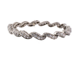 72816 - Yard Platinum Diamond Barber Pole Bracelet