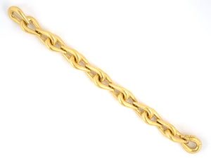 72828 - Buccellati Gold Florentine Stirrups Link Bracelet