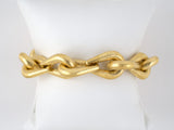 72828 - Buccellati Gold Florentine Stirrups Link Bracelet