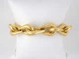 72828 - SOLD - Buccellati Gold Florentine Stirrups Link Bracelet