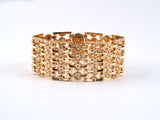 72832 - Circa 1950 Gold Flower Bracelet