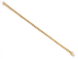 72854 - SOLD - Gold Diamond Tennis Bracelet