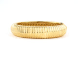 72909 - SOLD - Circa 1998 Tiffany Gold Corrugated Bangle Bracelet