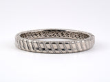 72919 - Birks Gold Diamond Striped Bangle Bracelet