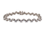 72961 - Lazare Kaplan Platinum Diamond Zig-Zag Line Bracelet