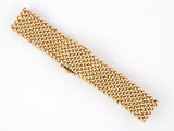 72989 - Circa 1950 Gold Diamond Mesh Buckle Bracelet