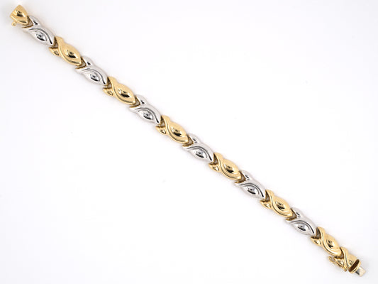 73041 - Gold Swirl Link Bracelet
