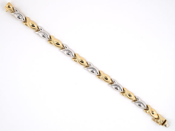 73041 - Gold Swirl Link Bracelet