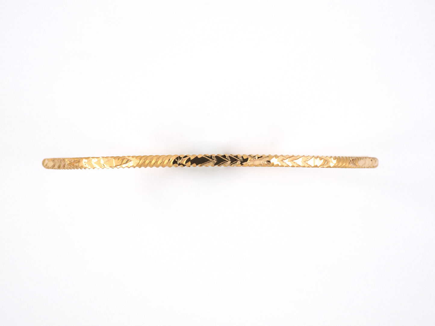 73048 - SOLD - Gold Twisted Bangle Bracelet