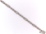 73058 - Art Deco Platinum Diamond Open Bracelet