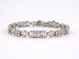 73058 - Art Deco Platinum Diamond Open Bracelet