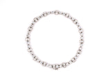 73072 - Circa 1945 Platinum Diamond Bar Line Bracelet