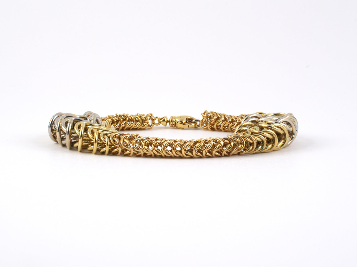 73093 - Carvin French Gold Woven Link Bracelet