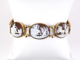 73099 - SOLD - Victorian Gold Shell Cameo Bracelet