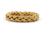 73100 - French Gold Textured Braided Rope Bracelet