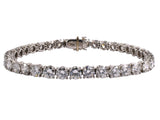 73124 - SOLD - Platinum Diamond Straight Line Tennis Bracelet