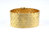 73157 - SOLD - Cartier Gold Swiss 7-Row Honeycomb Link Bracelet