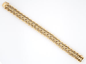 73165 - SOLD - Gold Woven Link Bracelet