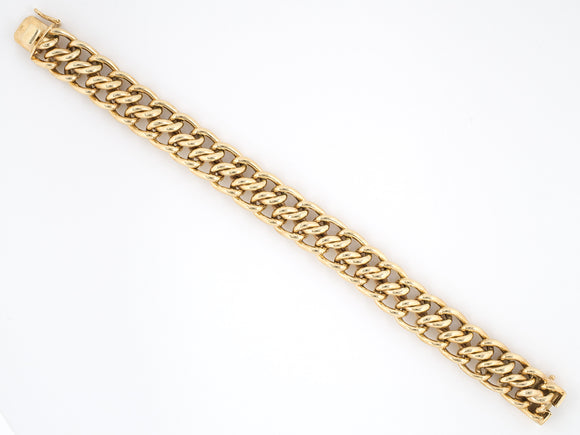 73165 - SOLD - Gold Woven Link Bracelet
