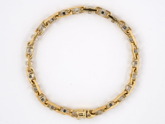 73166 - Gold Anchor Link Gents Bracelet