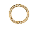 73167 - SOLD - Gold Hexagon Curb Link Bracelet