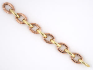 73198 - Retro Gold Oval Link Bracelet