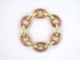 73198 - Retro Gold Oval Link Bracelet