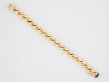 73239 - Gold Domed Diagonal Link Bracelet