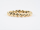 73239 - Gold Domed Diagonal Link Bracelet