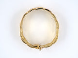 73257 - Circa 1950 Gold Florentine Triangle Link Bracelet