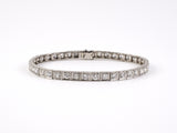 73262 - Art Deco Platinum Diamond Block Bracelet