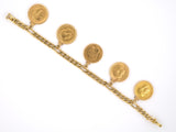 73296 - 22K Gold Sovereign Coin Bracelet