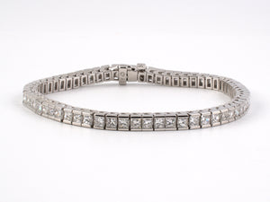 73298 - Gold Diamond Channel Set Bracelet