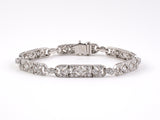 73305 - Art Deco Circa 2005 Tiffany Legacy Platinum Diamond Bracelet